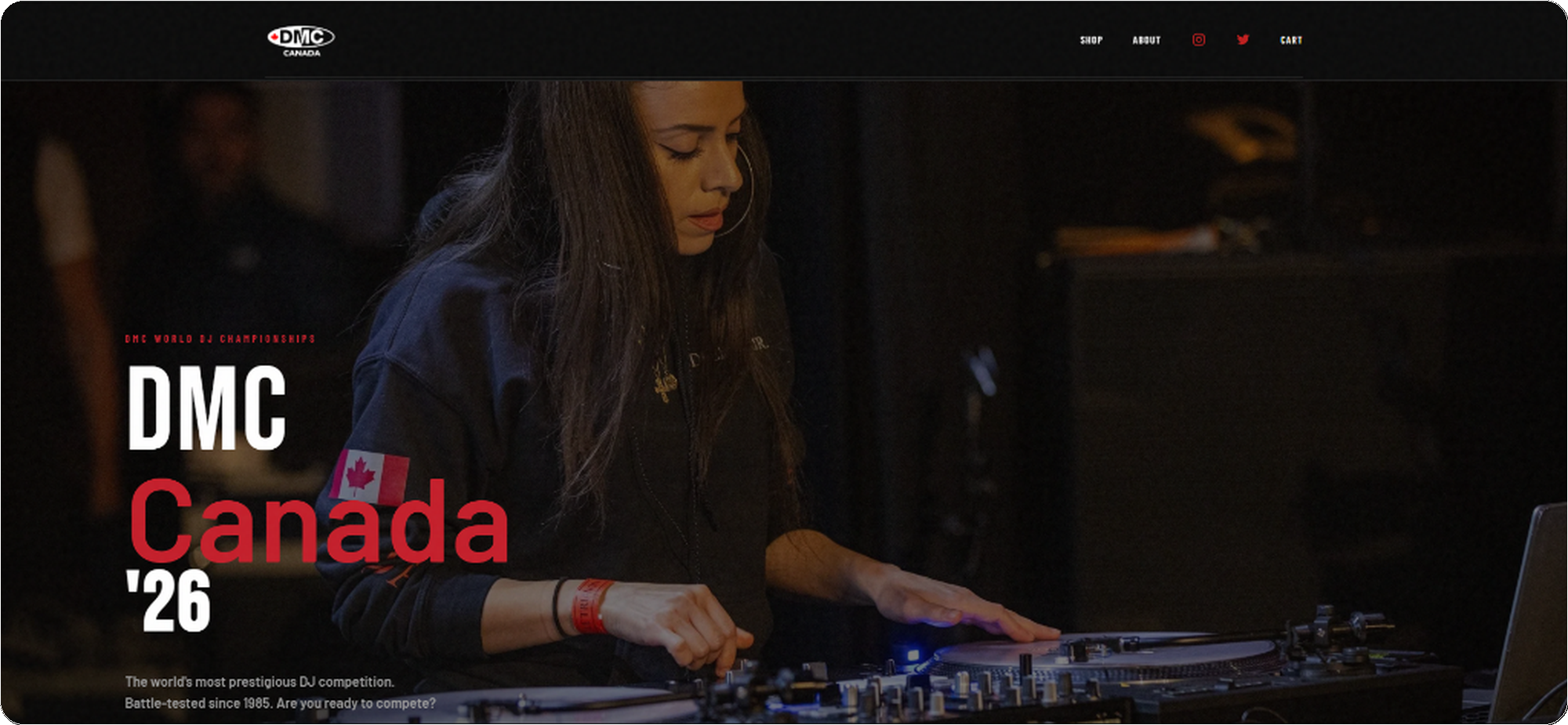 DMC Canada desktop view